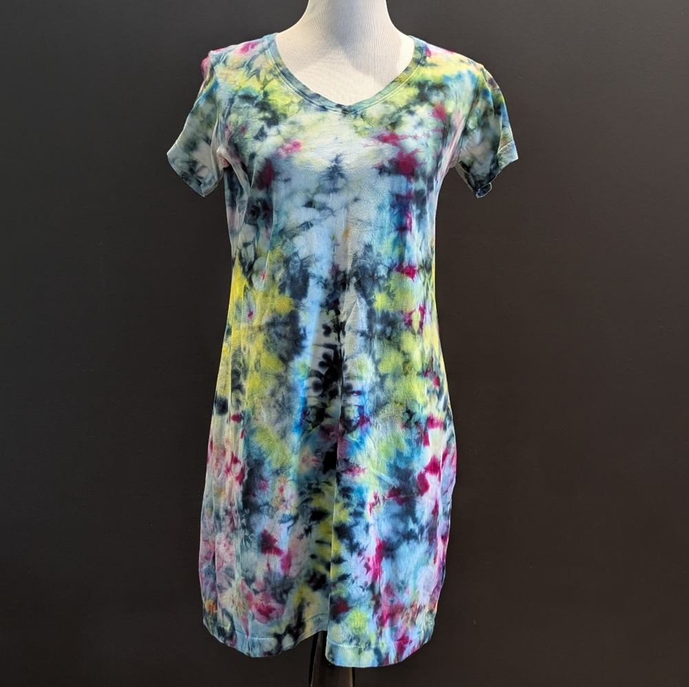 New Tiedye Short Sleeve Dress